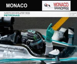 пазл Нико Росберг празднует свою победу в Гран Гран-при Монако-2014
